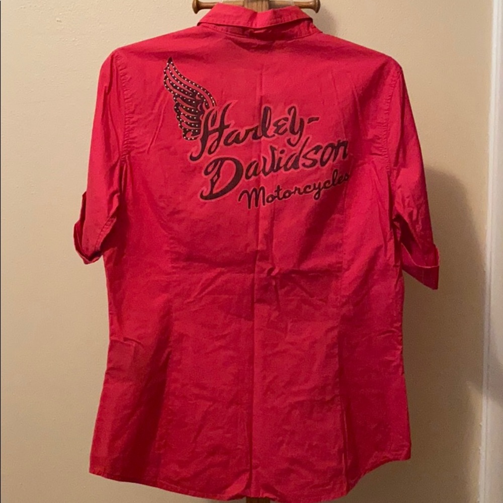 Harley Davidson short sleeve button up